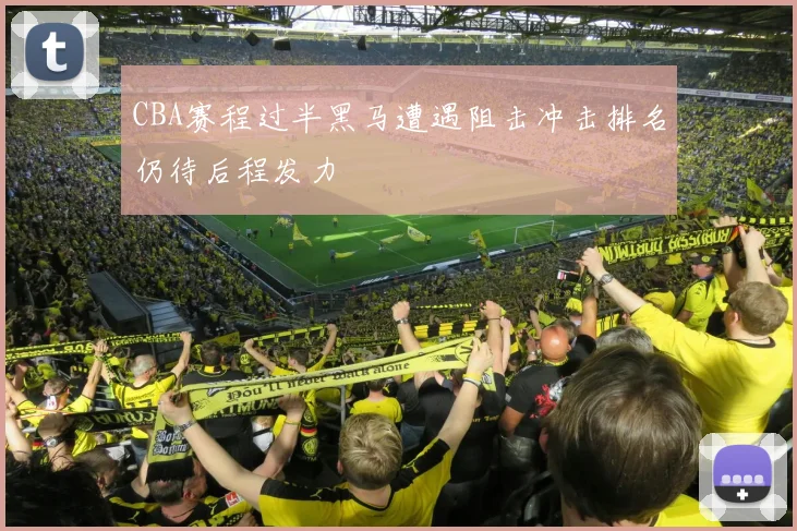 CBA赛程过半黑马遭遇阻击冲击排名仍待后程发力