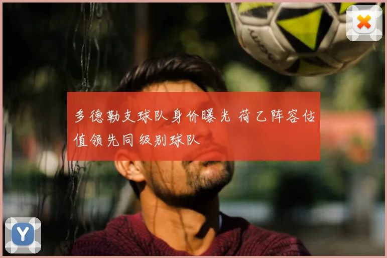 多德勒支球队身价曝光 荷乙阵容估值领先同级别球队